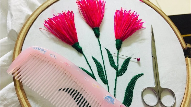 Hand Embroidery l easy hand embroidery trics and tips l tassel work.