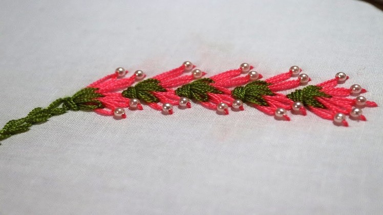 Hand Embroidery : Lazy daisy stitch for beginners.