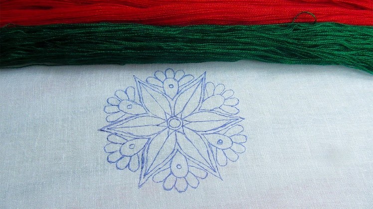 Hand Embroidery; Nakshi Kantha Design; Buttonhole Stitch; Back Stitch