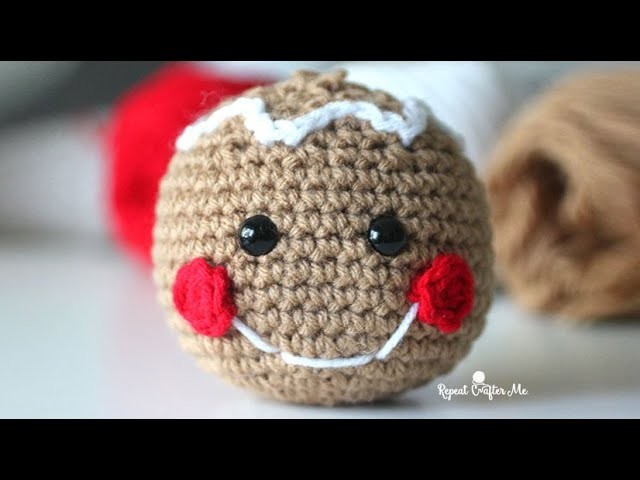 How to Crochet a Gingerbread Head