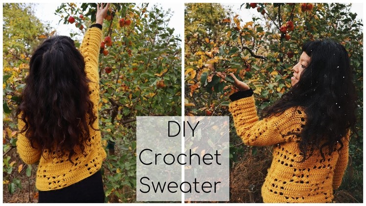 How to crochet a sweater.DIY Autumn Sweater