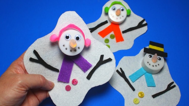 How to Make a Melted Snowman Tealight | Christmas Craft for Kids