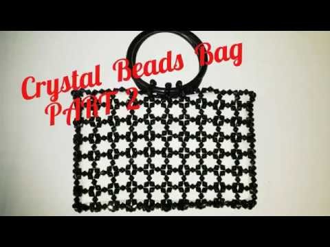How  to make Crystal  Black  Beads Bag.  New  Design.PART 2  | Nomi.Namita's crafts
