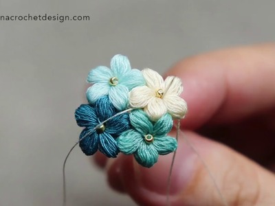How to micro crochet puff flower