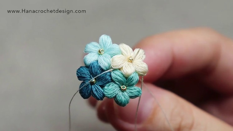 How to micro crochet puff flower