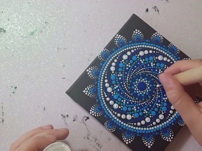 How to paint Mandala for BEGINNERS!# 12 Mandala Spiral Tutorial (medium)
