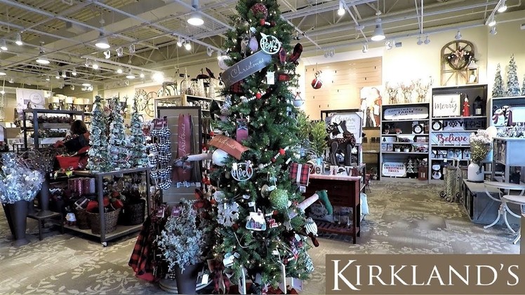 KIRKLAND'S CHRISTMAS 2018 - CHRISTMAS SHOPPING ORNAMENTS DECORATIONS HOME DECOR 4K