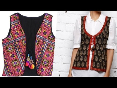 Ladies jacket for suit and kurta cutting and stiching pwith underground piping
