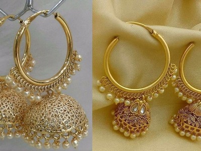 Latest gold earrings designs jhumka 2018