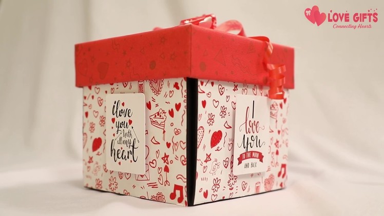 Love Couple Explosion Box Gift by lovegifts.in