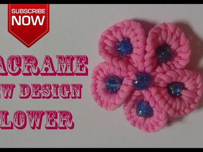Macrame new design flower. macrame toran flower tutorial handmade work.How to make macrame flower