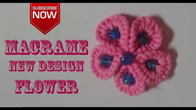 Macrame new design flower. macrame toran flower tutorial handmade work.How to make macrame flower