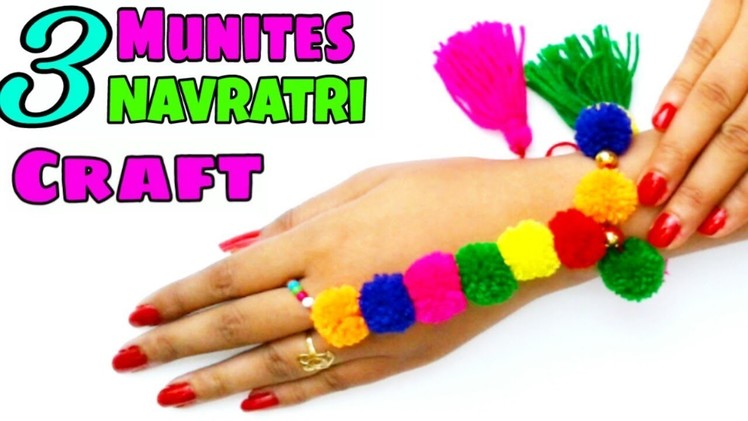 Navratri special jewellery.Diy-Finger ring bracelet.handmade elegant ornament for Navratri.Garba