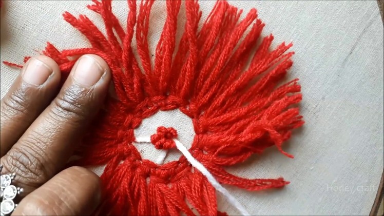 New trick hand embroidery design | Flower design