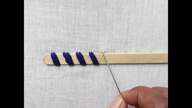 New trick With Ice cream stick | Hand embroidery design with ice cream stick