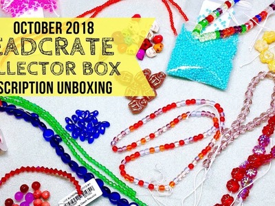 October 2018 BEADCRATE "Collector" Box | Monthly Bead and Jewelry Making Subscription Unboxing