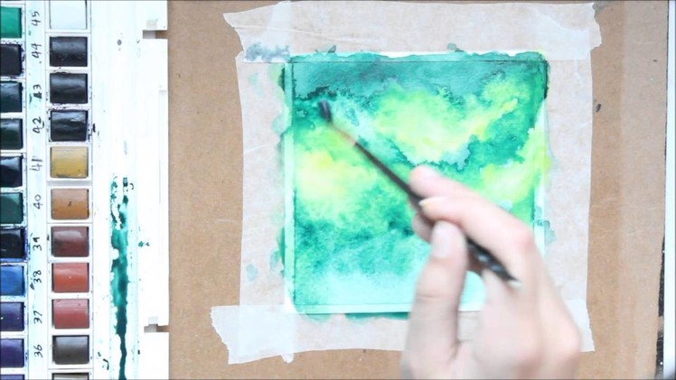 Painting The Night Sky | Watercolor