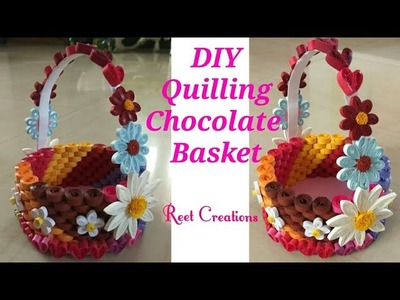 Quilling Basket. Valentine's Gift Idea. Quilling Chocolate Basket. Home Decor