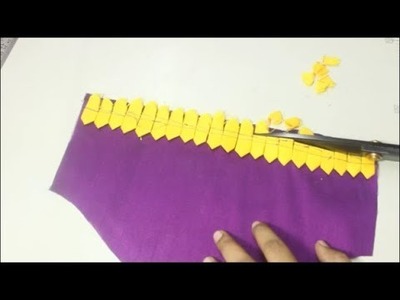 Simple Designer Sleeves Cutting And Stitching (DIY)