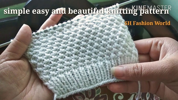 Simple easy and beautiful knitting pattern for gents and ladies sweater in Hindi English subtitles