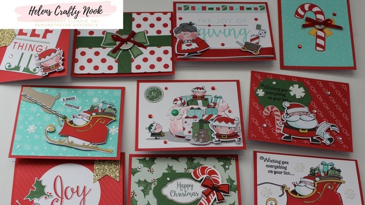 Stampin' Up! Santa's Workshop Sneak Peek Memories and More Cards
