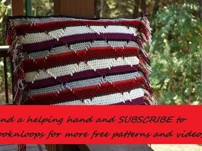 Subscribe for Part 4 pillow cover & blanket, afghan with Navajo Indian Diamond Pattern. Diamond