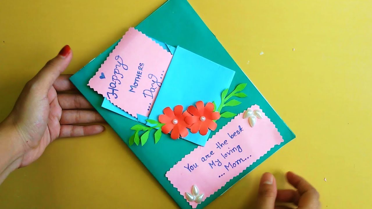 Surprising Gift for Mom, DIY Mothers Day card Pop up