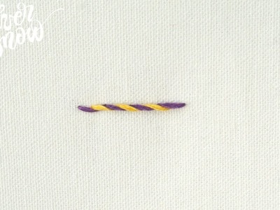 [프랑스 자수] 휘프드백 스티치 whipped back stitch, hand embroidery stitch tutorial
