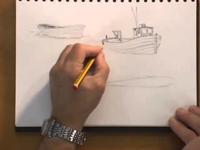 Watercolour Water Lesson - Figure of 8 Boats (Part 1)