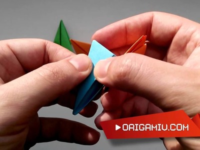 2 Super origami star - bright rotating star (Origami Swirl Star Torus by Yuri Shumakov)