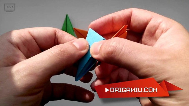 2 Super origami star - bright rotating star (Origami Swirl Star Torus by Yuri Shumakov)