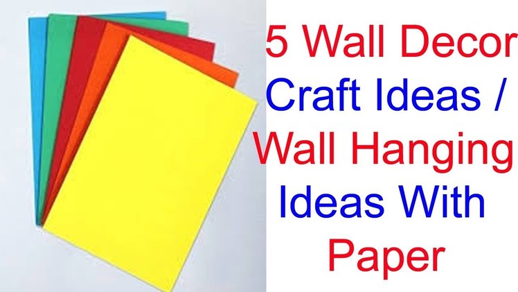 5 Amazing Diy Wall Hanging Ideas.DIY : Paper craft.Art and Craft.Paper Wall Hanging.Diwali Decor