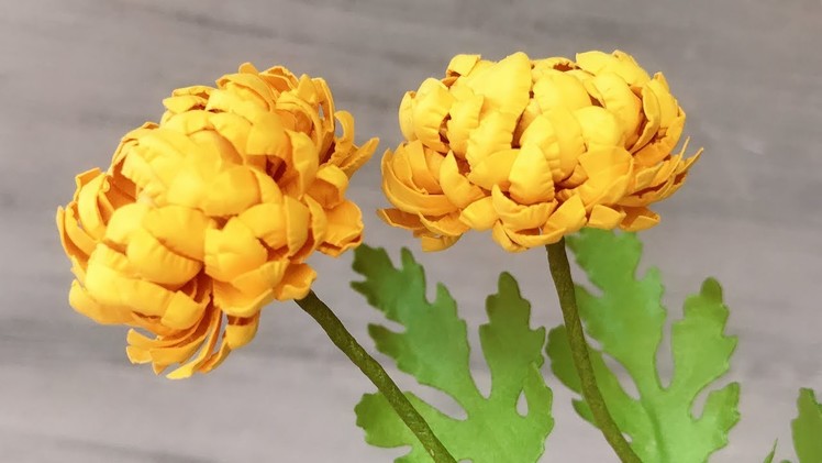 ABC TV | How To Make Mini Chrysanthemum Paper Flower With Shape Punch - Craft Tutorial