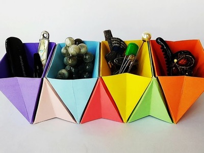 Accordion Box | DIY Desk Organizer | Useful Origami