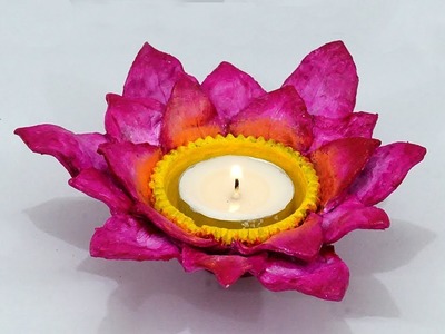 Beautiful Diwali Diya Decoration Craft | How to do Diya Decoration from Clay | StylEnrich