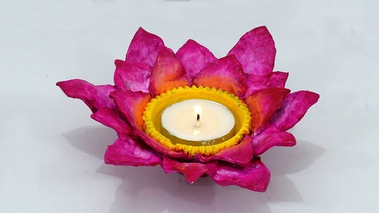 Beautiful Diwali Diya Decoration Craft | How to do Diya Decoration from Clay | StylEnrich