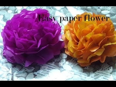 Beautiful Easy Paper Flower,Make easy flower from paper,Paper craft