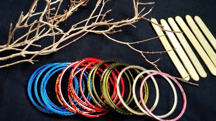 Best reuse ideas of waste materials | Best out of waste bangles | Old Bangle Craft