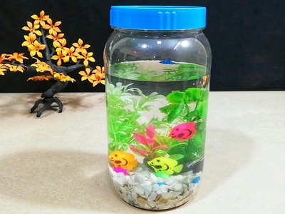 Bottle Aquarium | Mini Aquarium Without Real Fish for kids