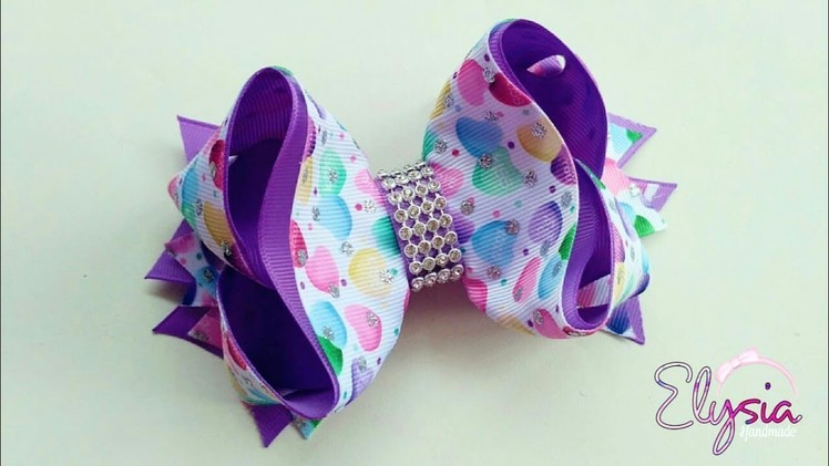 Boutique Victoria Ribbon Bow Tutorial ???? DIY by Elysia Handmade