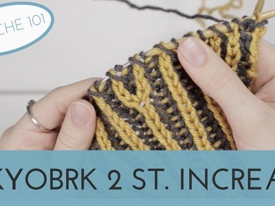 BRKYOBRK | 2 Stitch Increase in Brioche (RS Row) || Brioche 101