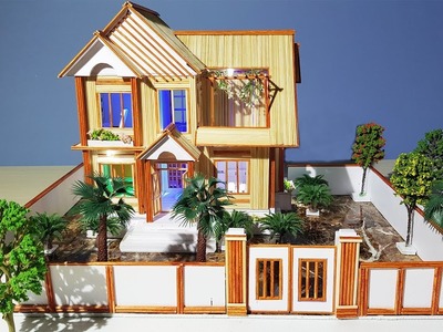 Building Popsicle Stick Mansion House - Popsicle Garden Villa - Architecture - Mode 04