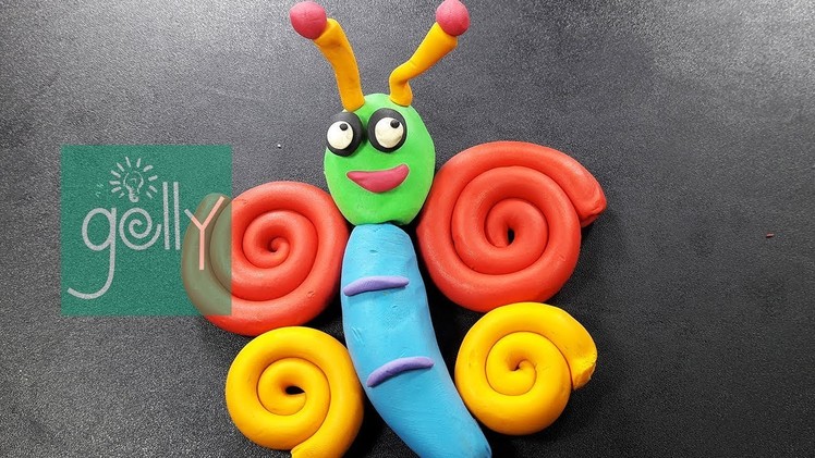 Butterfly clay modelling for  kids | Clay toys making for kids | How to make butterfly clay for kids