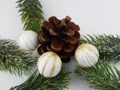 Christmas decoration balls DIY Xmas deco ball Dekoration Weihnachten