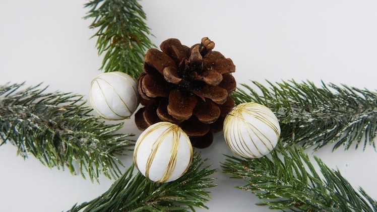 Christmas decoration balls DIY Xmas deco ball Dekoration Weihnachten