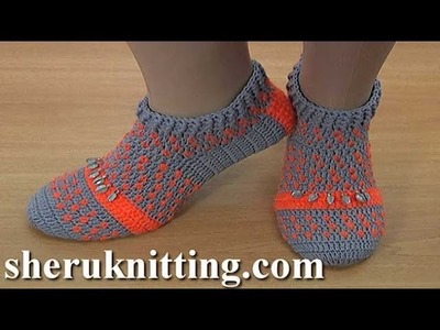 Colorful Slipper Socks Tutorial 292