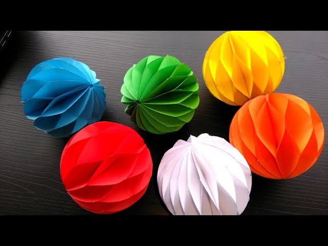 DIY Bola Decorativa de papel. Decoration ball paper