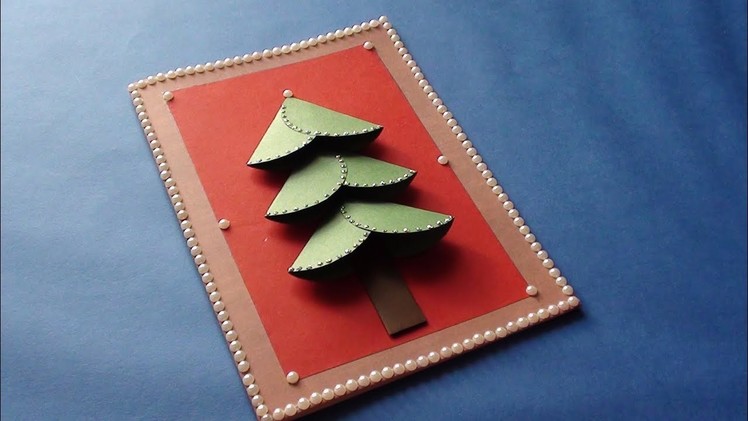 DIY Christmas Greeting Card Making at Home Video Tutorial.