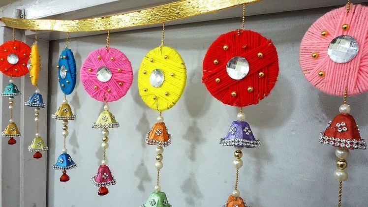 DIY Door Hanging using Bangles and Wool | Toran Making | Diwali Home Decoration Idea | StylEnrich