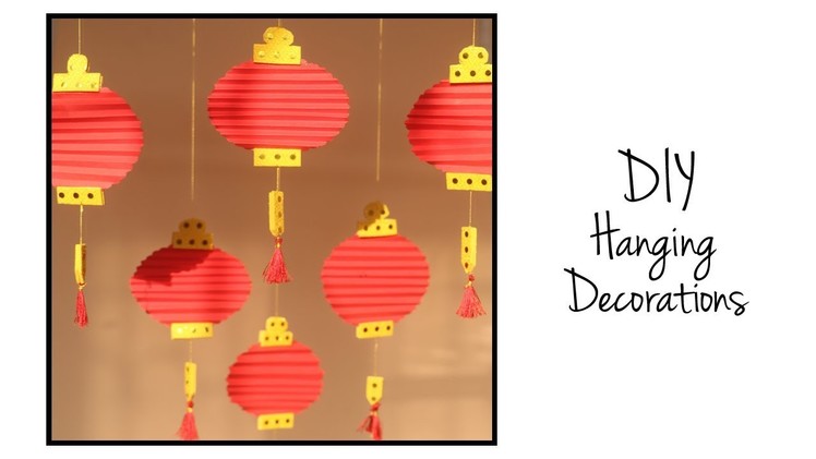 DIY Hanging Decorations | Paper Decoration Ideas | Diwali DIY | Christmas Crafts